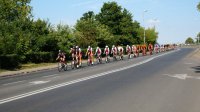 Policjanci z Myszkowa zabezpieczają wyścig kolarski 72.Tour de Pologne