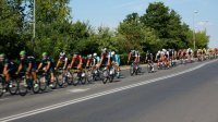 Policjanci z Myszkowa zabezpieczają wyścig kolarski 72.Tour de Pologne