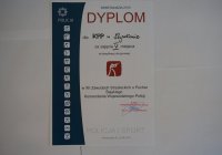 Dyplom dla drużyny z KPP w Myszkowie
